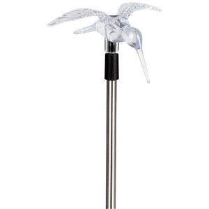 Lampa solara Pasare, IP44, 300 mAh, argintiu Lampa solara Pasare, IP44, 300 mAh, argintiu