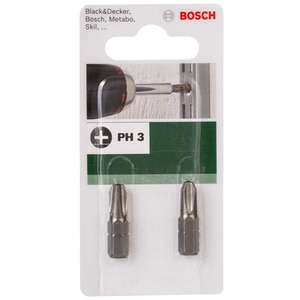 Set biti BOSCH, PH3, 25mm, 2 bucati Set biti BOSCH, PH3, 25mm, 2 bucati