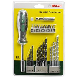 Set 27 accesorii BOSCH 2607017201, 25mm Set 27 accesorii BOSCH 2607017201, 25mm