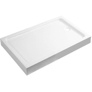 Cadita dus Dommel, dreptunghiulara, ABS si acril, 80 x 100 x 15 cm, alb Cadita dus Dommel, dreptunghiulara, ABS si acril, 80 x 100 x 15 cm, alb