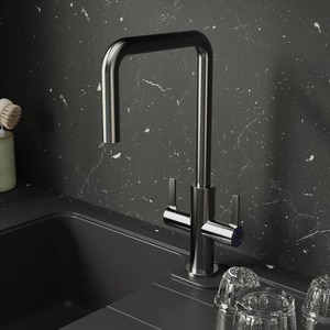 Baterie bucatarie GOODHOME Kamut, inox, crom Baterie bucatarie GOODHOME Kamut, inox, crom