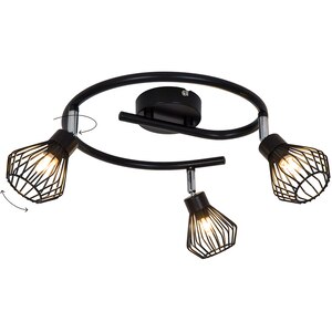 Spot triplu spirala GOODHOME Akiak, 7W, G9, negru Spot triplu spirala GOODHOME Akiak, 7W, G9, negru