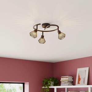 Spot triplu spirala GOODHOME Akiak, 7W, G9, negru Spot triplu spirala GOODHOME Akiak, 7W, G9, negru