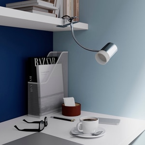 Lampa LED birou GOODHOME Maupin, 3.5W, 350lm, crom Lampa LED birou GOODHOME Maupin, 3.5W, 350lm, crom