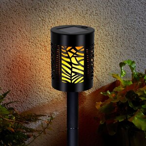 Lampa solara, IP44, 2200K, negru Lampa solara, IP44, 2200K, negru