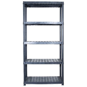 Raft atelier GOODHOME, polipropilena, 92 x 45.7 x 185 cm, negru Raft atelier GOODHOME, polipropilena, 92 x 45.7 x 185 cm, negru