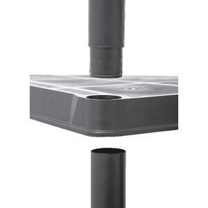 Raft atelier GOODHOME, polipropilena, 92 x 45.7 x 185 cm, negru Raft atelier GOODHOME, polipropilena, 92 x 45.7 x 185 cm, negru