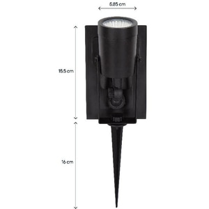 Lampa solara Adjuma, IP44, 300 lm, negru Lampa solara Adjuma, IP44, 300 lm, negru