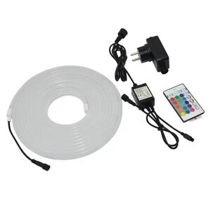 Banda neon RGB GOODHOME Almeida 101381490, cu telecomanda, 22W, 5m Banda neon RGB GOODHOME Almeida 101381490, cu telecomanda, 22W, 5m