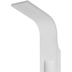 Panel de dus GOODHOME Layra, termostat, hidromasaj, 140 cm, alb mat Panel de dus GOODHOME Layra, termostat, hidromasaj, 140 cm, alb mat