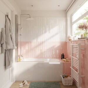 Sistem dus GOODHOME Anika, termostat, 3 functii, argintiu Sistem dus GOODHOME Anika, termostat, 3 functii, argintiu