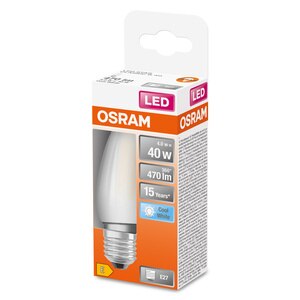 Bec LED OSRAM, 4 W, E27, 470lm, 4000K Bec LED OSRAM, 4 W, E27, 470lm, 4000K