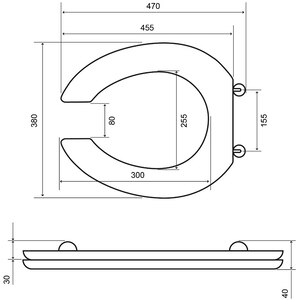 Capac bideu GOMAN D0552/01, duroplast, alb Capac bideu GOMAN D0552/01, duroplast, alb
