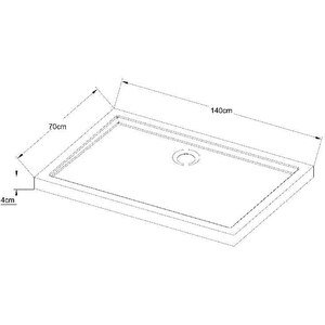 Cadita dus GOODHOME Vorma, dreptunghiulara, 70 x 140 x 4 cm, alb Cadita dus GOODHOME Vorma, dreptunghiulara, 70 x 140 x 4 cm, alb