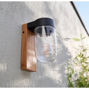Lampa perete GOODHOME Lovage Blk 101422291, E27, maro Lampa perete GOODHOME Lovage Blk 101422291, E27, maro