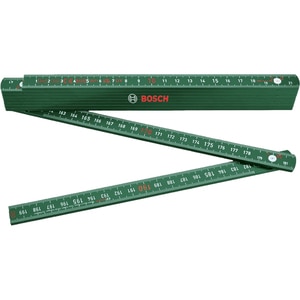 Metru de tamplarie pliabil BOSCH, 2 m, nailon armat si fibra de sticla, verde Metru de tamplarie pliabil BOSCH, 2 m, nailon armat si fibra de sticla, verde