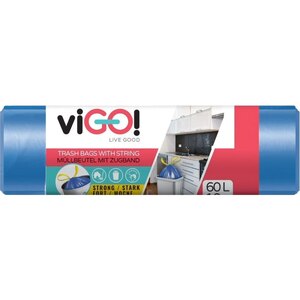 Saci menajeri VIGO Standard, 10 bucati, 60 l, albastru Saci menajeri VIGO Standard, 10 bucati, 60 l, albastru