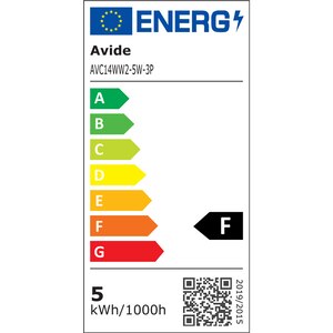 Set 3 becuri LED AVIDE, E14, 5W, 445lm, lumina calda Set 3 becuri LED AVIDE, E14, 5W, 445lm, lumina calda