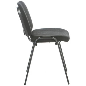 Scaun birou vizitator, textil, 53 x 40 x 76 cm, negru Scaun birou vizitator, textil, 53 x 40 x 76 cm, negru