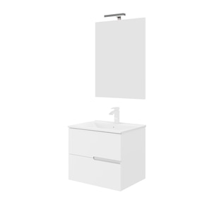 Set mobilier baie Eva, 66 x 51 x 67 cm, alb Set mobilier baie Eva, 66 x 51 x 67 cm, alb