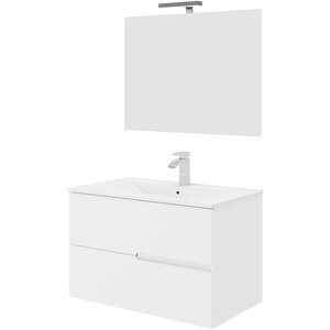 Set mobilier baie Eva, 86 x 51 x 67 cm, alb Set mobilier baie Eva, 86 x 51 x 67 cm, alb