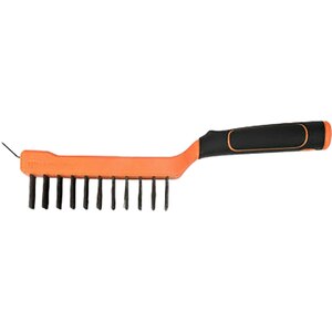 Perie sarma cu racleta MAGNUSSON, 29 cm, otel si plastic, negru/portocaliu Perie sarma cu racleta MAGNUSSON, 29 cm, otel si plastic, negru/portocaliu