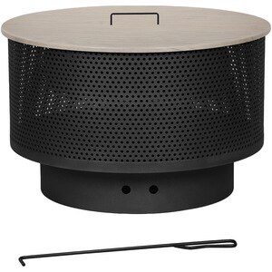 Focar pe carbuni cu blat GOODHOME Aconite, 61 x 38 cm, otel, negru Focar pe carbuni cu blat GOODHOME Aconite, 61 x 38 cm, otel, negru