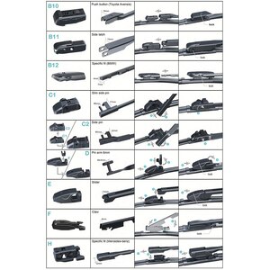 Stergator parbriz CARMAX Premium, 13 adaptoare, 55cm Stergator parbriz CARMAX Premium, 13 adaptoare, 55cm