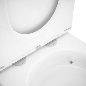 Set vas WC GOODHOME Cavally, evacuare verticala, rezervor 3-4.5l, capac SoftClose, ceramica, alb Set vas WC GOODHOME Cavally, evacuare verticala, rezervor 3-4.5l, capac SoftClose, ceramica, alb