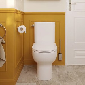 Set vas WC GOODHOME Cavally, evacuare verticala, rezervor 3-4.5l, capac SoftClose, ceramica, alb Set vas WC GOODHOME Cavally, evacuare verticala, rezervor 3-4.5l, capac SoftClose, ceramica, alb