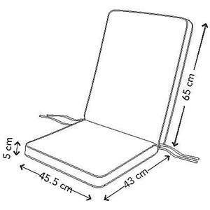 Perna pentru scaun Tiga GOODHOME, 108 x 45.5 x 5, poliester, bej Perna pentru scaun Tiga GOODHOME, 108 x 45.5 x 5, poliester, bej