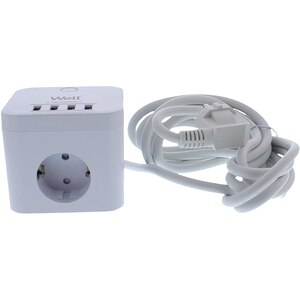 Prelungitor WELL EXTS-3S3M-PROT/USB4, 3 prize, 3500W, IP20, 3m, alb Prelungitor WELL EXTS-3S3M-PROT/USB4, 3 prize, 3500W, IP20, 3m, alb