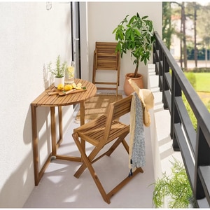 Masa balcon GOODHOME 101483391, 70 x 47 cm, lemn salcam Masa balcon GOODHOME 101483391, 70 x 47 cm, lemn salcam