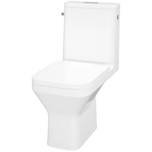 Set vas WC GoodHome Teesta, ceramica, evacuare orizontala, rezervor 3-4.5 l, Capac SoftClose, alb Set vas WC GoodHome Teesta, ceramica, evacuare orizontala, rezervor 3-4.5 l, Capac SoftClose, alb