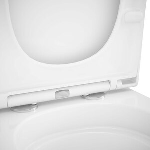 Set vas WC GoodHome Teesta, ceramica, evacuare orizontala, rezervor 3-4.5 l, Capac SoftClose, alb Set vas WC GoodHome Teesta, ceramica, evacuare orizontala, rezervor 3-4.5 l, Capac SoftClose, alb