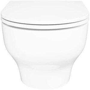 Vas WC suspendat GOODHOME Cavally, ceramica, 36 x 53 x 35 cm, capac SoftClose, alb Vas WC suspendat GOODHOME Cavally, ceramica, 36 x 53 x 35 cm, capac SoftClose, alb