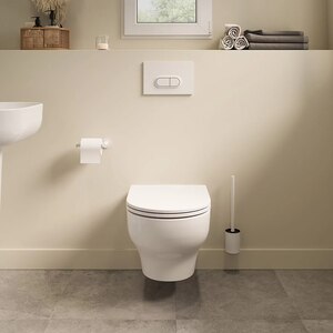 Vas WC suspendat GOODHOME Cavally, ceramica, 36 x 53 x 35 cm, capac SoftClose, alb Vas WC suspendat GOODHOME Cavally, ceramica, 36 x 53 x 35 cm, capac SoftClose, alb