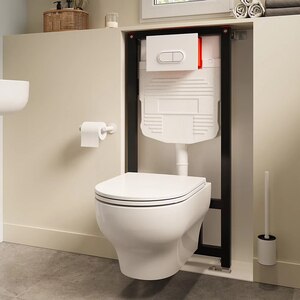 Vas WC suspendat GOODHOME Cavally, ceramica, 36 x 53 x 35 cm, capac SoftClose, alb Vas WC suspendat GOODHOME Cavally, ceramica, 36 x 53 x 35 cm, capac SoftClose, alb