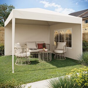 Pavilion terasa Esperia, 3x3m, alb Pavilion terasa Esperia, 3x3m, alb