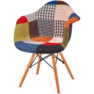 Scaun living UNIC SPOT Patchwork Design, 63 x 64 x 81 cm, multicolor Scaun living UNIC SPOT Patchwork Design, 63 x 64 x 81 cm, multicolor