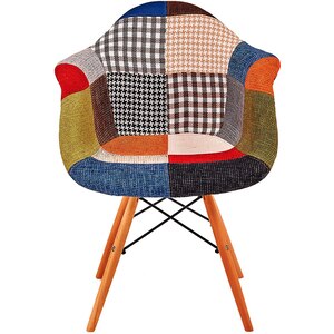 Scaun living UNIC SPOT Patchwork Design, 63 x 64 x 81 cm, multicolor Scaun living UNIC SPOT Patchwork Design, 63 x 64 x 81 cm, multicolor