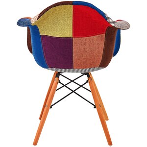 Scaun living UNIC SPOT Patchwork Design, 63 x 64 x 81 cm, multicolor Scaun living UNIC SPOT Patchwork Design, 63 x 64 x 81 cm, multicolor