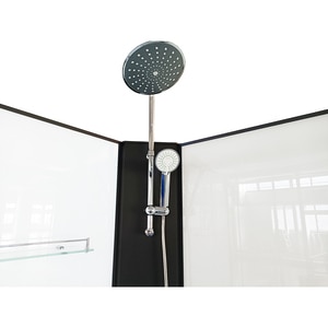 Cabina de dus cu hidromasaj SANOTECHNIK Stil PS18B, 90 x 90 x 225 cm, sticla securizata 4mm, profil negru Cabina de dus cu hidromasaj SANOTECHNIK Stil PS18B, 90 x 90 x 225 cm, sticla securizata 4mm, profil negru