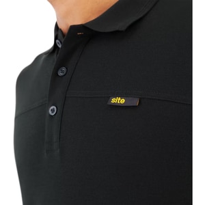 Tricou polo SITE Barnat, M, negru Tricou polo SITE Barnat, M, negru