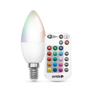 Bec LED smart AVIDE ASC14RGBW-4.9W-RC, E14, 4.9W, 470lm, 2700K Bec LED smart AVIDE ASC14RGBW-4.9W-RC, E14, 4.9W, 470lm, 2700K