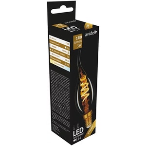 Bec LED filament AVIDE , E14, 3W, 180lm, lumina calda Bec LED filament AVIDE , E14, 3W, 180lm, lumina calda