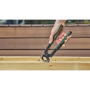 Cleste pentru cuie BOSCH 1600A02Z9W, 21 cm, manere ergonomice soft-grip, otel crom-vanadiu, negru/verde Cleste pentru cuie BOSCH 1600A02Z9W, 21 cm, manere ergonomice soft-grip, otel crom-vanadiu, negru/verde
