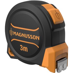 Ruleta magnetica MAGNUSSON, plastic ABS, 3 m, negru-portocaliu Ruleta magnetica MAGNUSSON, plastic ABS, 3 m, negru-portocaliu