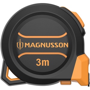 Ruleta magnetica MAGNUSSON, plastic ABS, 3 m, negru-portocaliu Ruleta magnetica MAGNUSSON, plastic ABS, 3 m, negru-portocaliu