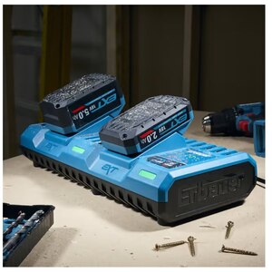 Incarcator rapid dublu Erbauer TBD39, 1500W, 18V Incarcator rapid dublu Erbauer TBD39, 1500W, 18V